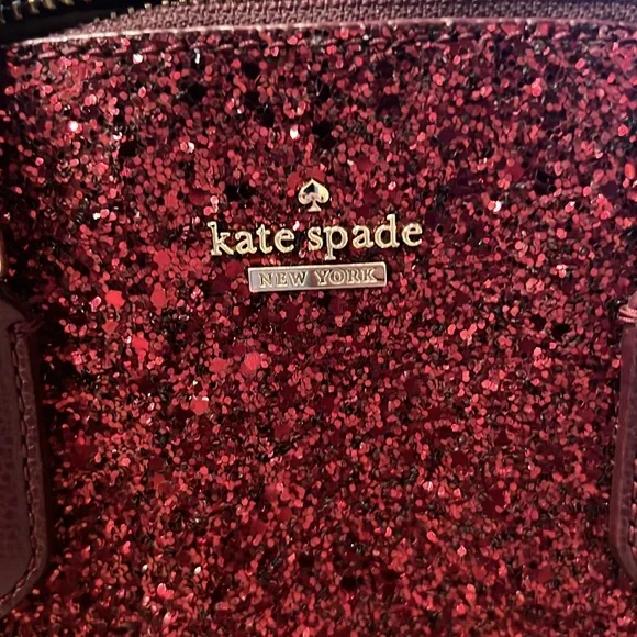 Red Glitter Kate Spade Dome Purse - Picture 2 of 6
